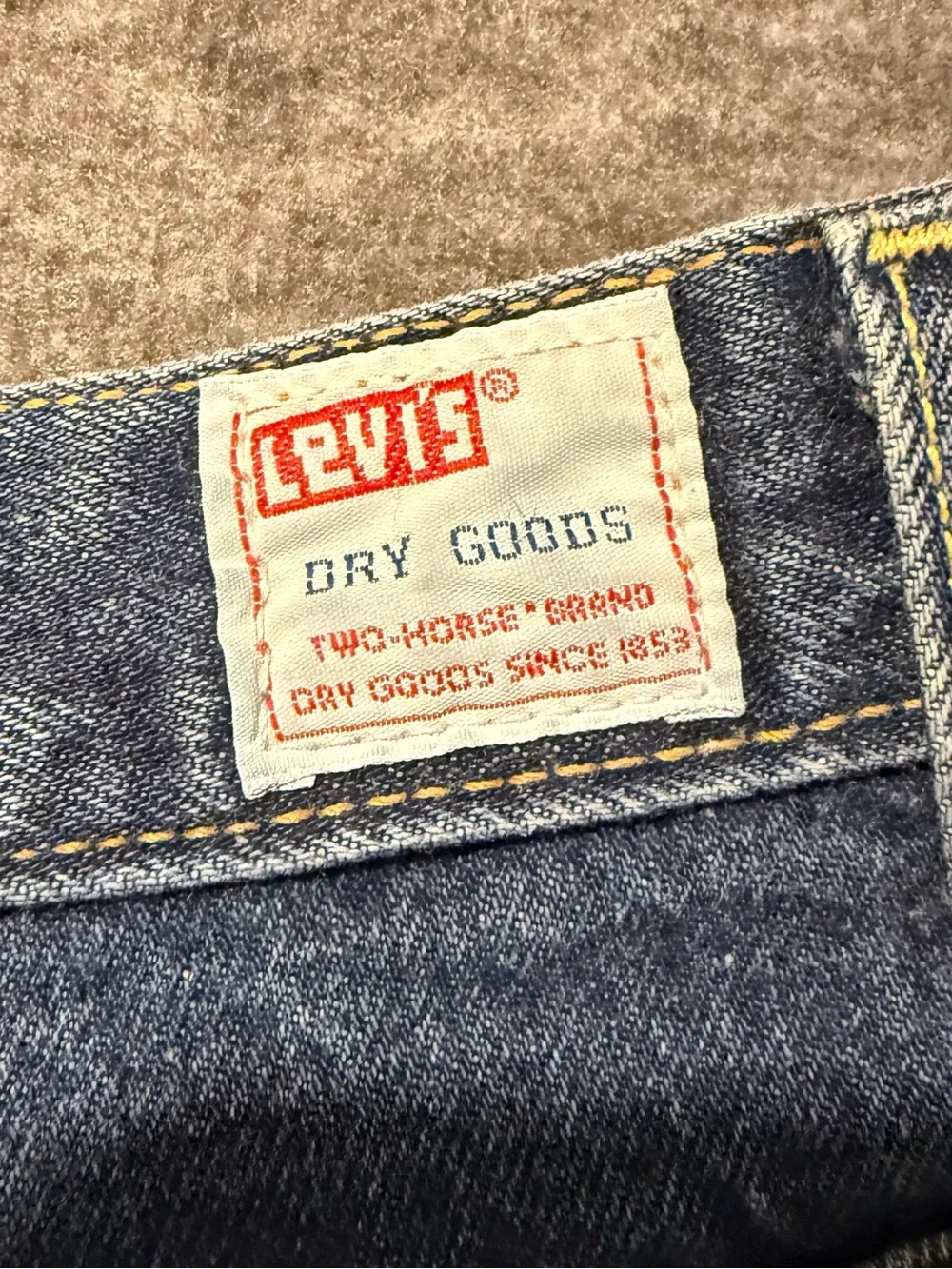 Levis 569 Vtg 90s Dry Goods Jeans Men’s 38x30 blue Straight USA Made Cotton Nice